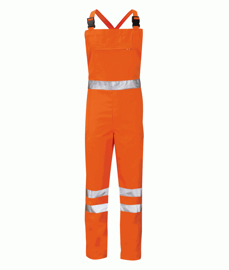 Hi Vis Orange Alpha Bib And Brace Overall