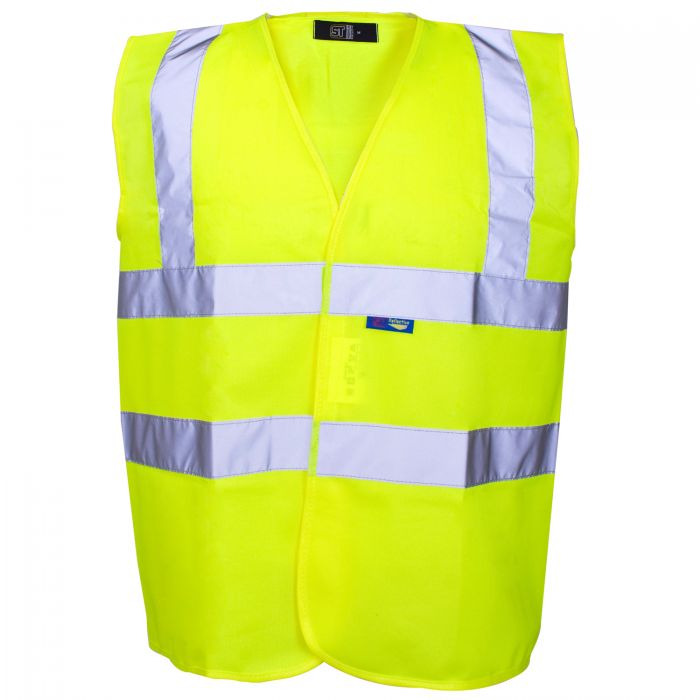 Hi Vis Yellow Velcro Vest